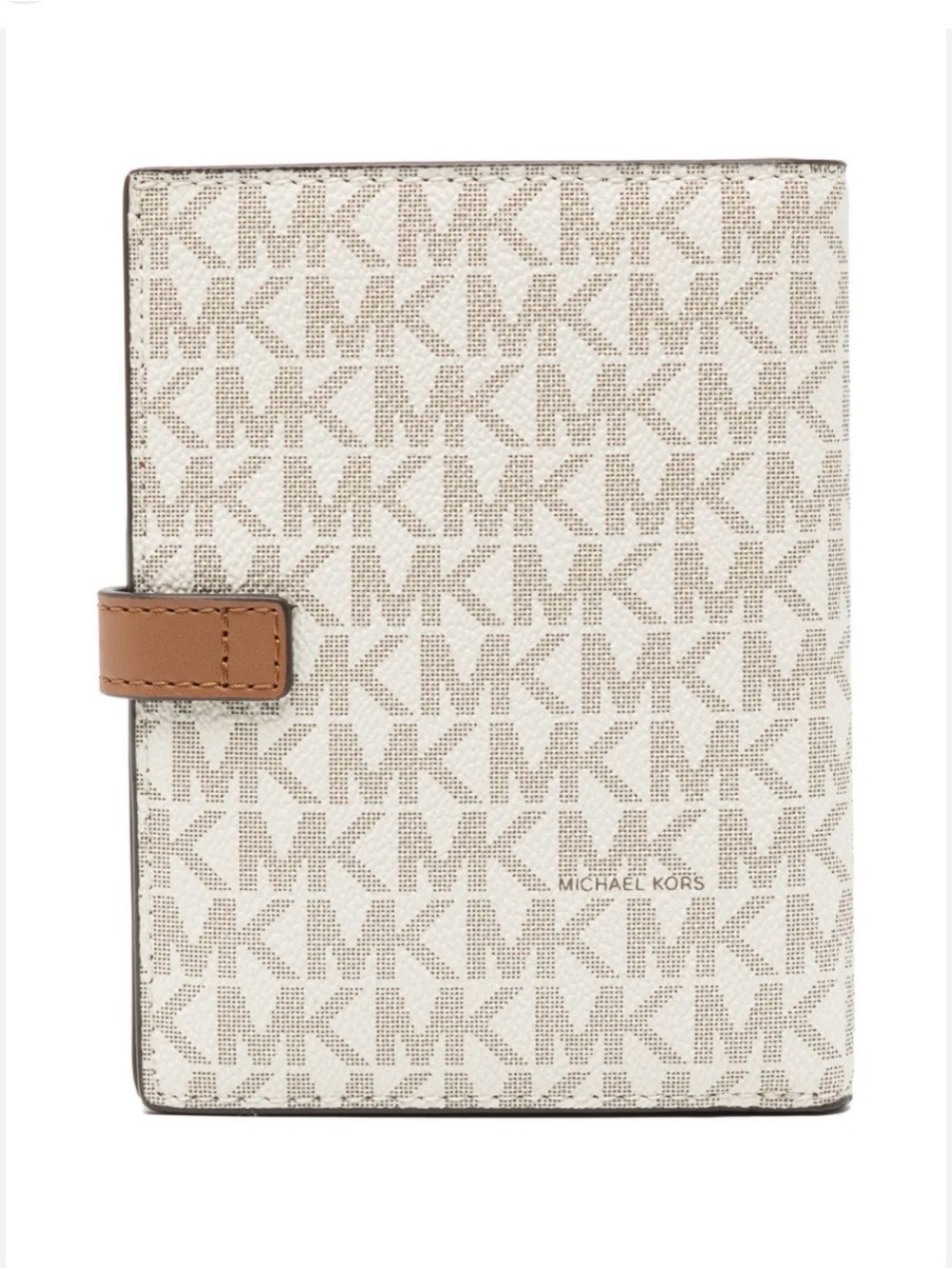Michael Kors Cream MK Jet Set Passport Wallet